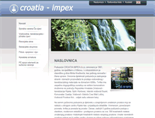 Tablet Screenshot of croatia-impex.hr